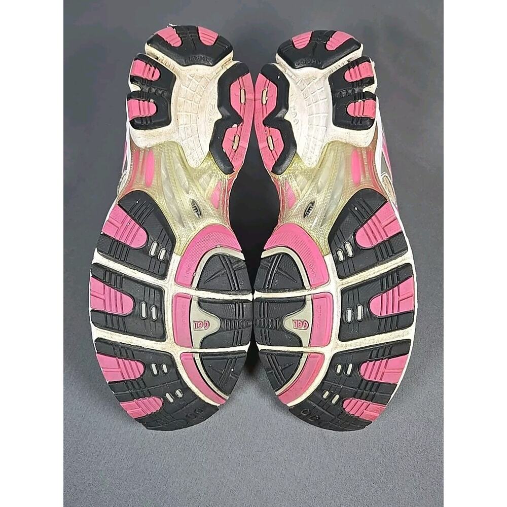 Asics Gel Kayano 16 Womens 9.5 Running Shoes Pink Silver White T050N - Picture 8 of 16